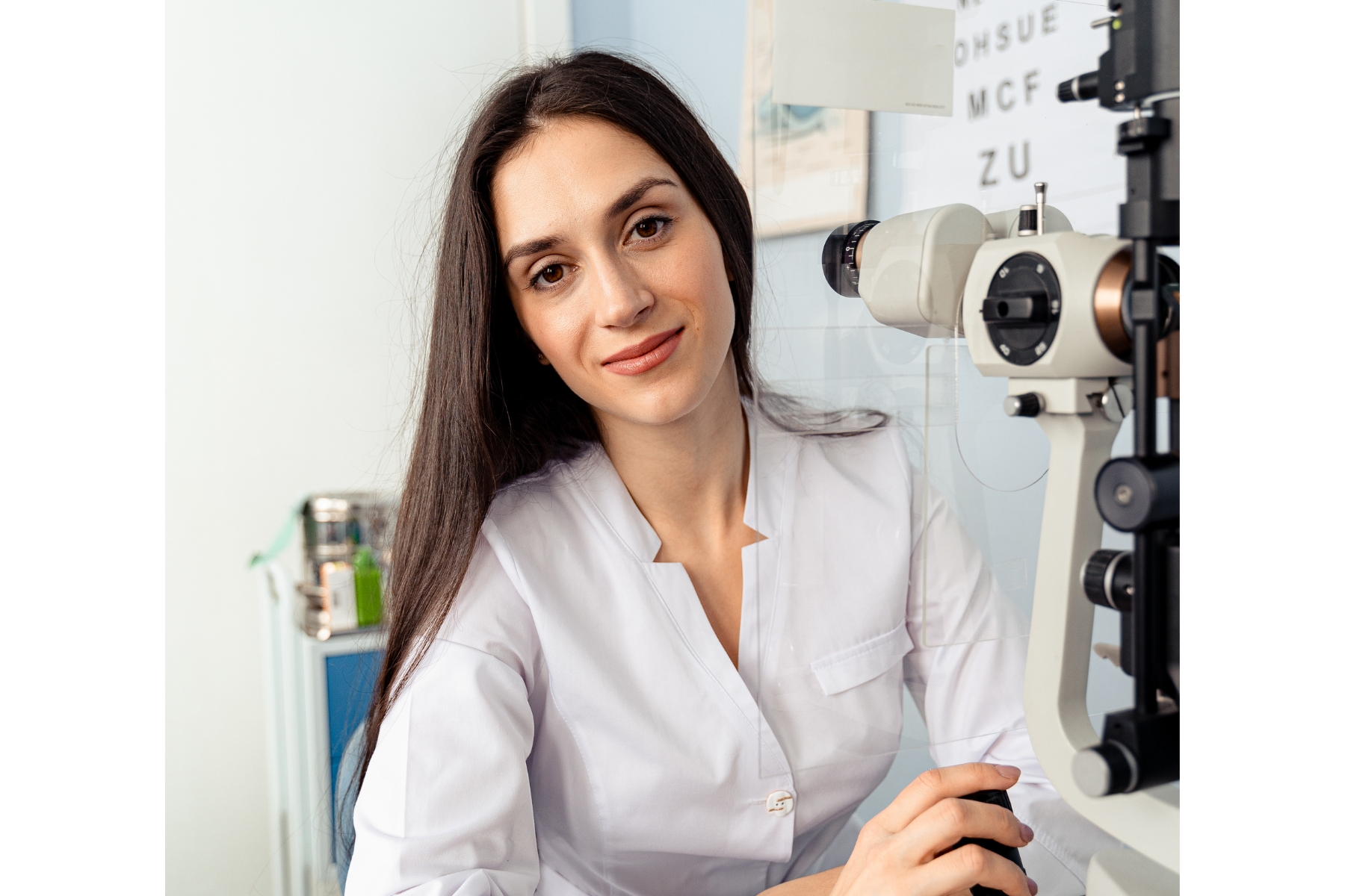 Young woman Optometrist